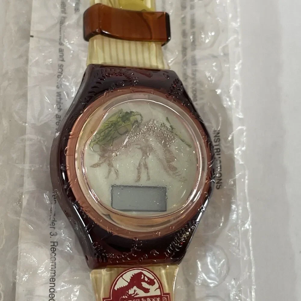 3pc Lot Lost World Jurassic Park Burger King Vtg Watch Collection Stego Techno